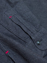 Ralph Lauren Flannel Over Shirt M Charcoal Cotton