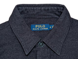 Ralph Lauren Flannel Over Shirt M Charcoal Cotton