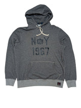 Ralph Lauren Hoodie Sweatshirt M Grey RL NYC 1967 Cotton/Polyester