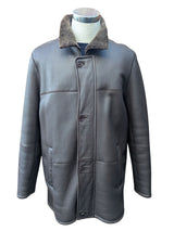 Verri Nappa Shearling Coat L/52 Dark Brown Leather