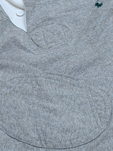 Ralph Lauren Vintage Rugby Shirt M Gym Grey Full Fit