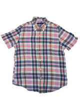 Polo Ralph Lauren Shirt M Pink Multi-colored Plaid Madras Cotton