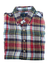 Polo Ralph Lauren Shirt M SS Multi-colored Plaid Linen