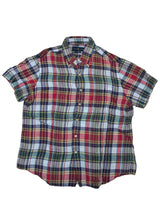 Ralph Lauren Shirt M SS Multi-colored Plaid Linen