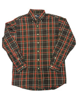 Ralph Lauren Shirt S/M Green/Red/Black Plaid Cotton