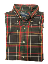 Ralph Lauren Shirt S/M Green/Red/Black Plaid Cotton