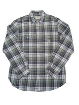 Ralph Lauren Shirt M Green/Blue Rugged Plaid Cotton