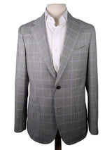 Benjamin Loro Piana Sport Coat Light Check Soft Shoulder Wool