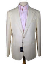 Benjamin Marzotto Sport Coat Cream Soft Shoulder Wool Hopsack
