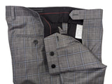 Benjamin Reda Suit Grey w/Blue Plaid Wool