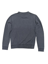 Zegna S Soft Navy Blue Logo Patch Sweatshirt