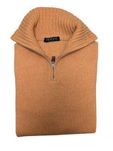 Sormani Half Zip Sweater M/50 Soft Orange Cashmere/Merino