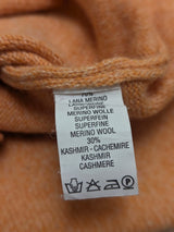 Sormani Half Zip Sweater M/50 Soft Orange Cashmere/Merino
