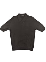 Chester Barrie Knit Polo S Black Cotton