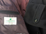 Vintage Greenwoods British DB Long Peacoat L/42 Navy Blue Wool
