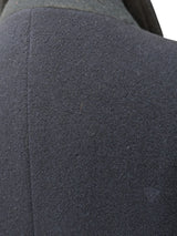 Vintage Greenwoods British DB Long Peacoat L/42 Navy Blue Wool