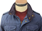 British Millerain Boden Jacket S Royal Blue Padded Cotton
