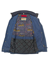 British Millerain Boden Jacket S Royal Blue Padded Cotton