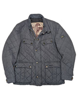 Barbour Jacket S Mid Grey Sea Ariel Padded Quilt Polyester