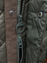 Barbour Jacket M Dark Green Evanton Padded Quilt Polyester