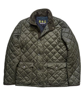 Barbour Jacket M Dark Green Evanton Padded Quilt Polyester