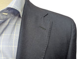 Bella Spalla Sport Coat 39/40R Navy Hopsack 2-button Pure Wool
