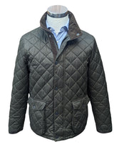 Barbour Jacket M Dark Green Evanton Padded Quilt Polyester