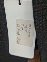 Bella Spalla Sport Coat 38R Forest Green Check 2-button Peak Pure Wool *Sample