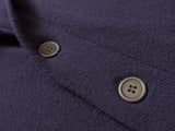 John Smedley Shawl Cardigan L Navy Imperial Cashmere Merino