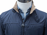 Barbour Jacket M Navy Blue Featherweight Windbreaker Polyamide