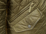 Barbour Jacket S/M Dark Olive Green Chelsea Padded Quilt Polyester