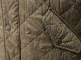 Barbour Jacket S/M Dark Olive Green Chelsea Padded Quilt Polyester