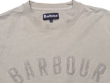 Barbour Sweatshirt M Beige Varsity Patch Letters Cotton