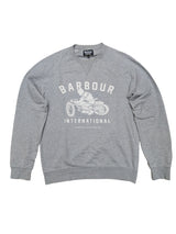 Barbour Sweatshirt S Grey Rare Motorcycle Logo Cotton