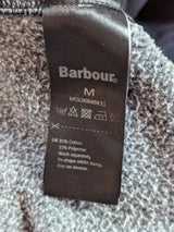 Barbour x Wood Wood Sweatshirt M Black Logo Heavyweight Cotton