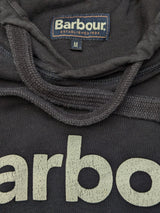 Barbour Hoodie Sweatshirt M Dark Navy Blue Cotton