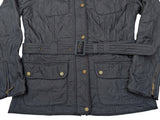 Barbour Ladies International Belted Jacket L/8 US Black Polar Quilted Polyester
