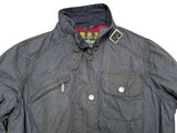 Barbour Ladies Belted International Waxed Jacket S/4 US Soft Navy Cotton