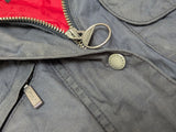 Barbour Ladies Belted International Waxed Jacket S/4 US Soft Navy Cotton