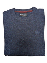 Barbour Sweater L Navy Wool Donegal blend