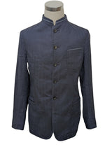 Armani Collezione Jacket M 40R Navy Blue Linen/Cotton Vintage