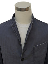 Armani Collezione Jacket M 40R Navy Blue Linen/Cotton Vintage