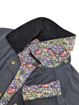 Barbour x William Morris Liberty Ladies Coat S/M 6 US Beadnell Waxed Cotton RARE!