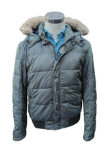 Fay Hooded Down Jacket M Olive Green Polyester