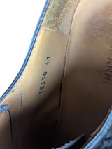Magnanni 8/41 Double Monk Strapped Black Leather