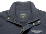 Hackett Aston Martin Sweater XL Half Zip Navy Blue Wool