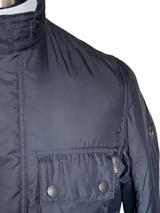 Barbour Field Jacket S Midnight Navy Blue Padded Poliamide
