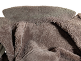 Vintage Morlands Leather Lambsuede Shearling Coat S/38 Light Brown