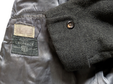 Vintage Dunn & Co. Coat 40R/42R Charcoal 3-button Pure Heavy Wool Crombie