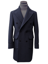 Benjamin Ulster Polo Overcoat Midnight Blue Boiled Wool PRE-ORDER